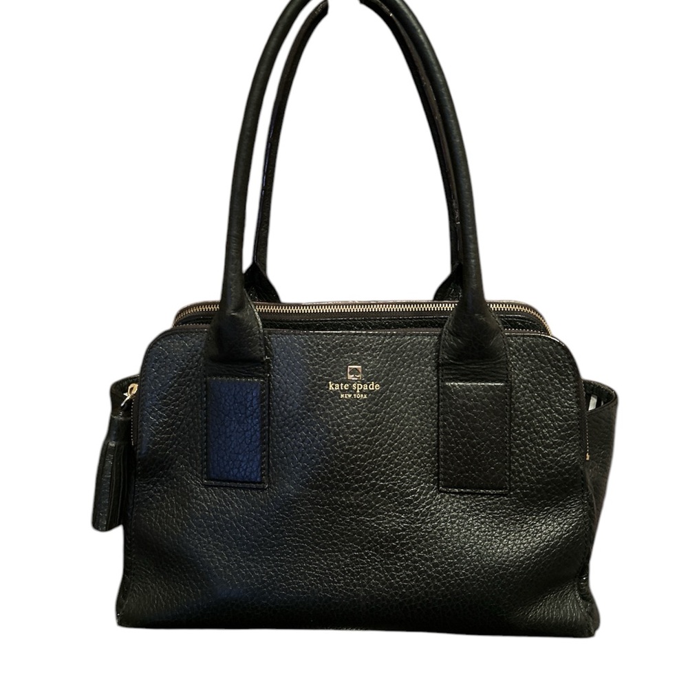Kate Spade Southport Lydia Bag Satchel Black Pebbled Leather